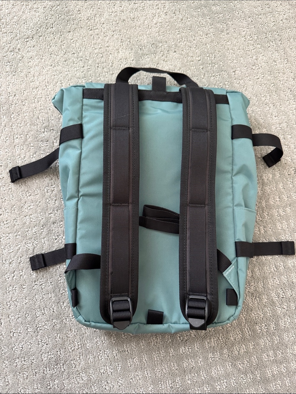 Topo Designs Mint Green Roll-Top Backpack - Picture 3 of 5